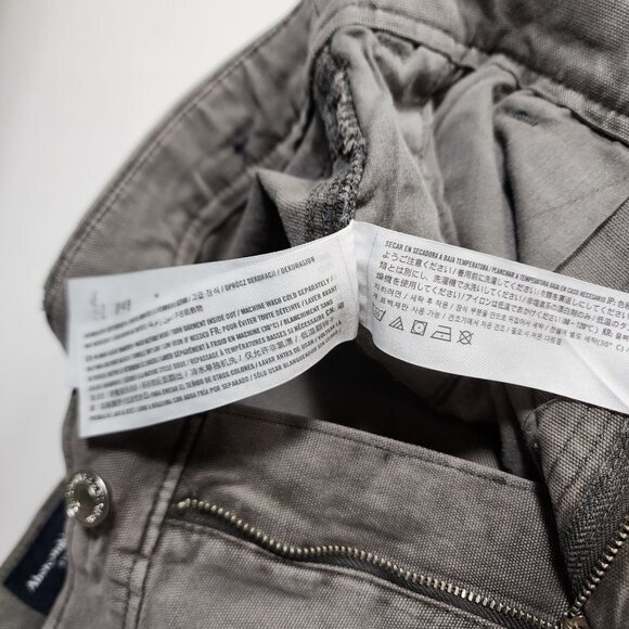 Abercrombie & Fitch Heavy Canvas Carpenter Pants Mens 34x34 Cotton Workwear - Picture 11 of 15